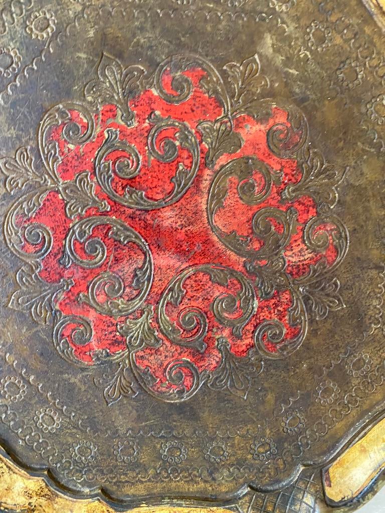 Florentijns rond dienblad , made in Italy, Gebruikt, Rond, Ophalen of Verzenden, Onbekend
