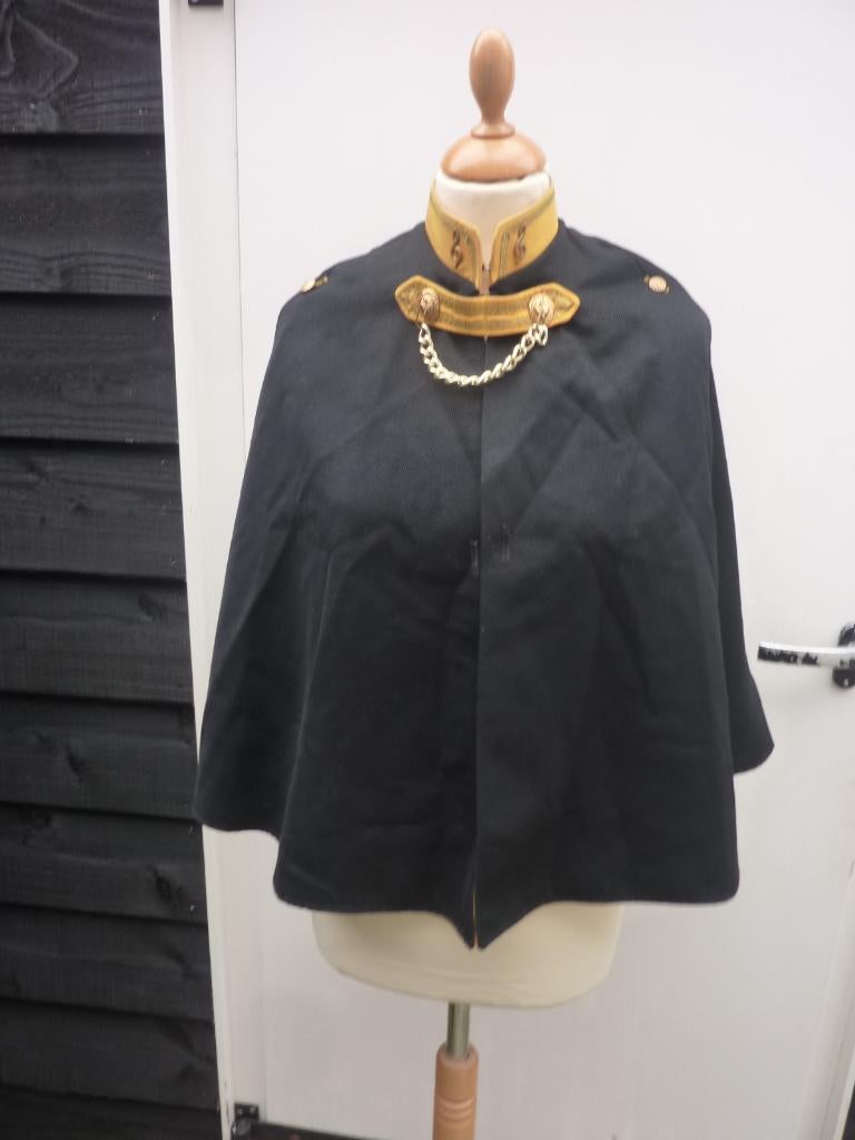 CARNAVAL, fanfare, harmonie, cape, geel/blauw, schutterij, Ophalen of Verzenden, Gedragen, Carnaval, Kleding