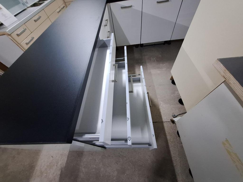 Complete keuken Compleet met APP 120Keukens op voorraad 2838, Wit, Hoekkeuken, Nieuw, Ophalen of Verzenden