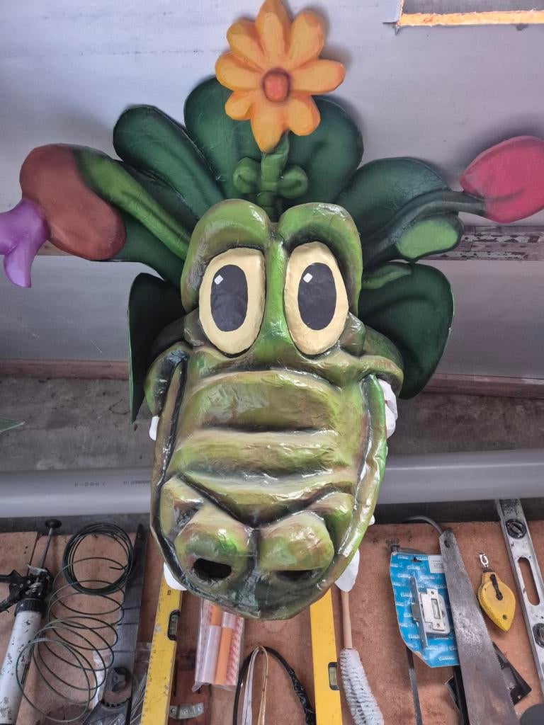 Carnavalskoppen Alpaca en Krokodil, Ophalen, Zo goed als nieuw, Carnaval, Kleding