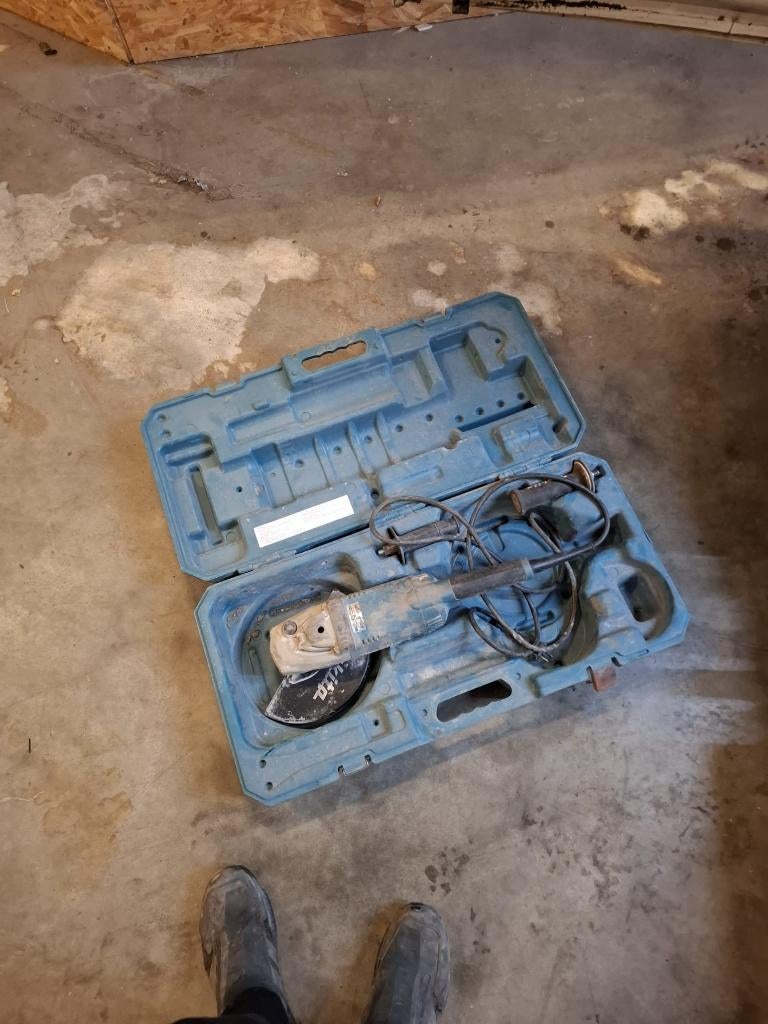 Makita haakse slijper 230mm, Ophalen of Verzenden, Gebruikt, 1000 watt of meer, Haakse handslijpmachine