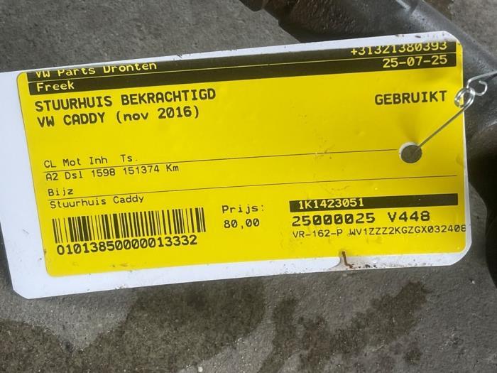 Stuurhuis Bekrachtigd van een Volkswagen Caddy, Auto-onderdelen, Gebruikt, -, -, -