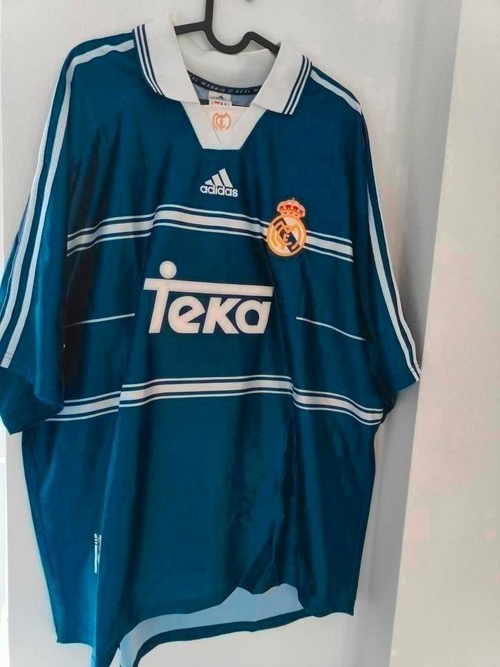 Real Madrid 1998 Adidas XXL Mijatovic #8 authentieke vintage, Sport en Fitness, Voetbal, Groter dan maat XL, Ophalen of Verzenden