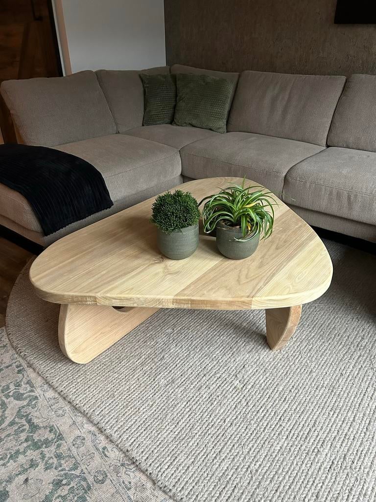 Eiken Salontafel Doritovorm - Beste Prijs Garantie, Huis en Inrichting, Tafels | Salontafels, Ophalen, Nieuw, 50 tot 100 cm, Minder dan 50 cm