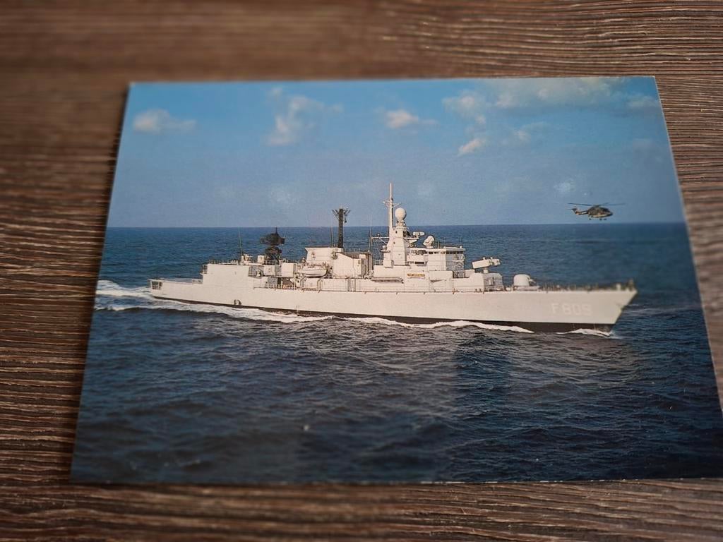 Hr ms van kinsbergen, Ophalen of Verzenden, Zo goed als nieuw, Kaart, Foto of Prent