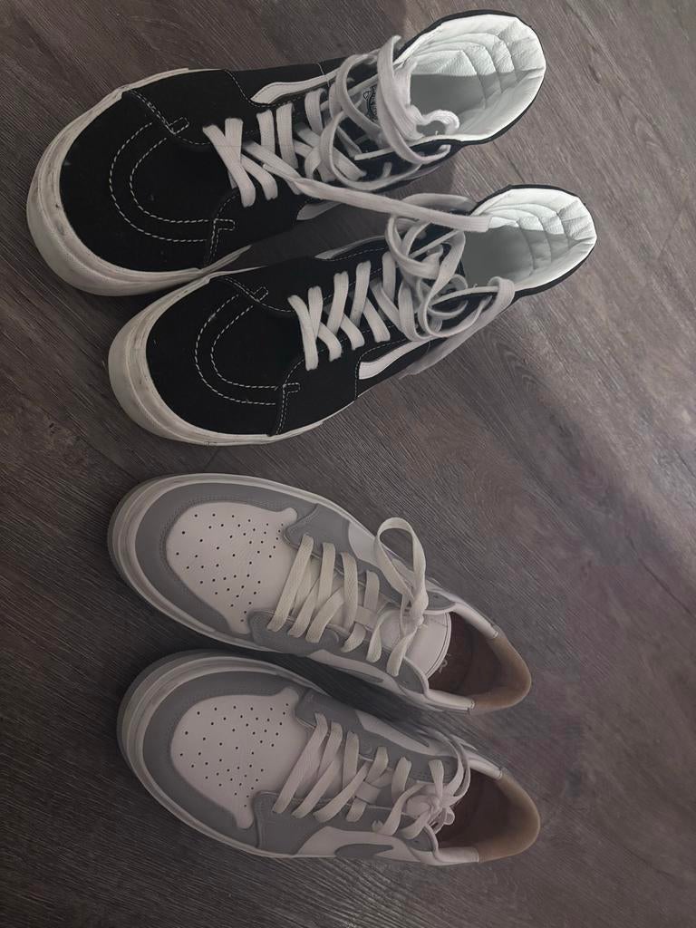 Nike Air Jordan 1 & Vans Sk8-Hi - Maat 44,5 & 44, Kleding | Heren, Schoenen, Ophalen of Verzenden, Zo goed als nieuw, Wit, Sneakers of Gympen
