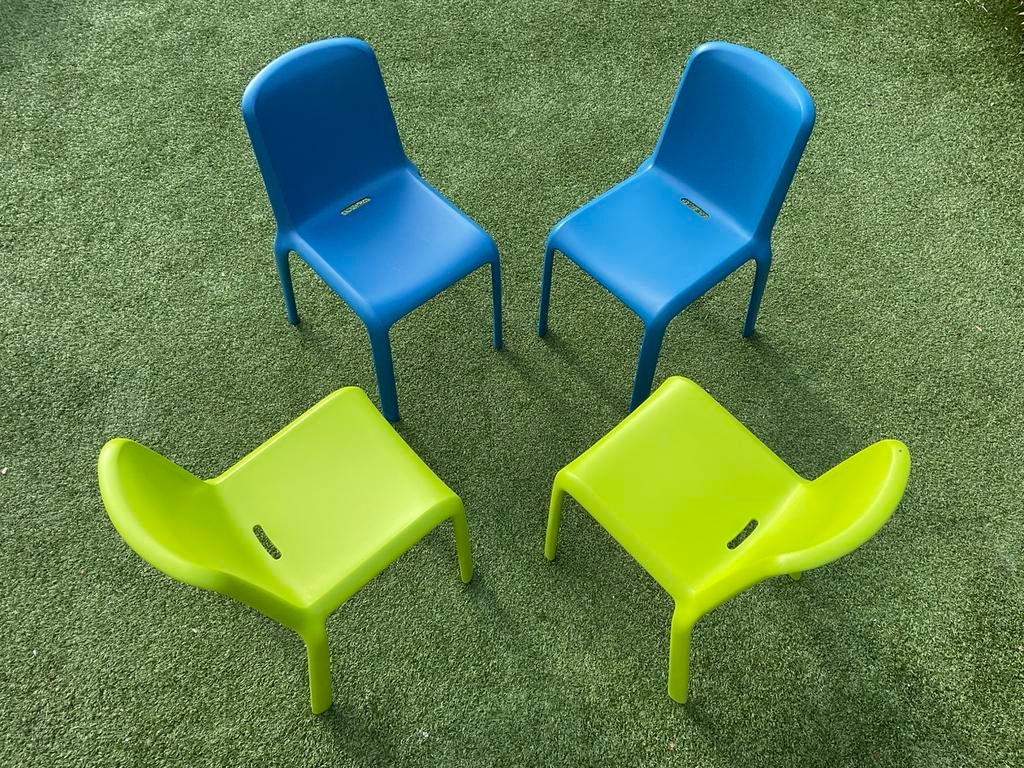 4 Pedrali Snow 300 stoelen, Ophalen, Zo goed als nieuw, Kunststof