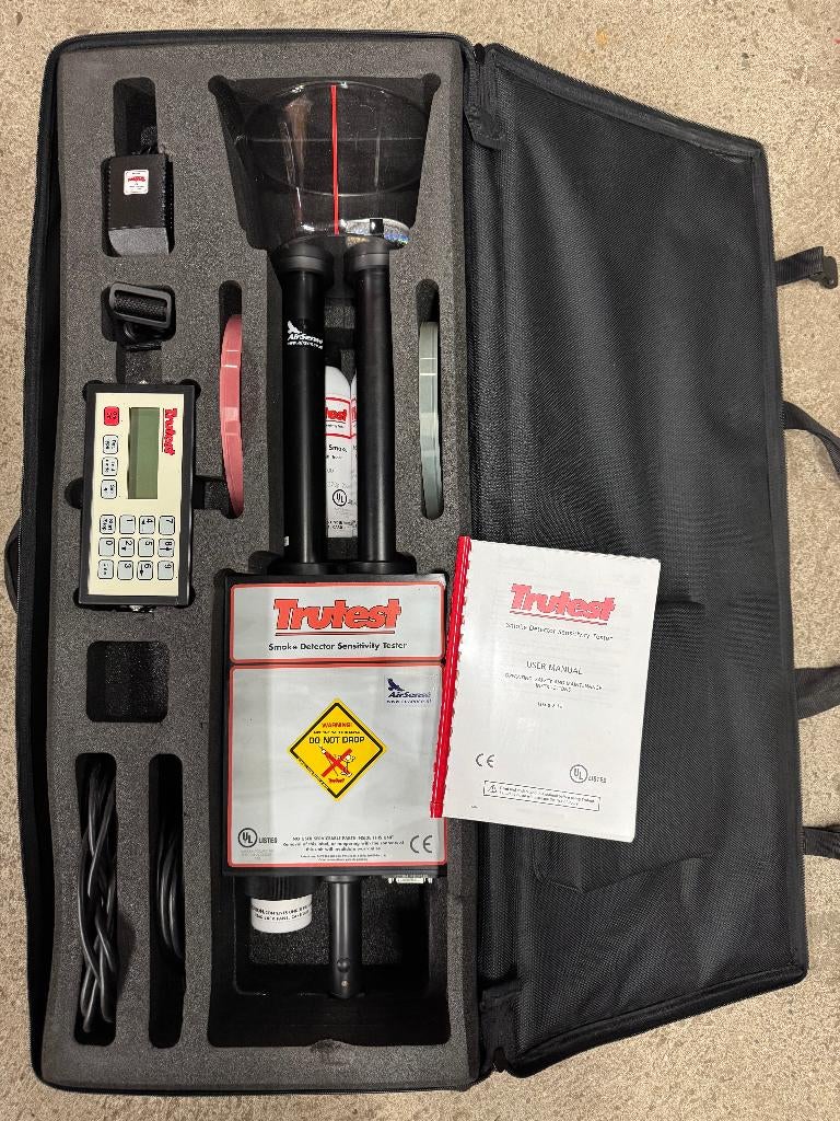 Trutest tester voor rookmelder rookdetector smoke detector, Ophalen, Gebruikt, Detector, Sensor of Melder, Rook