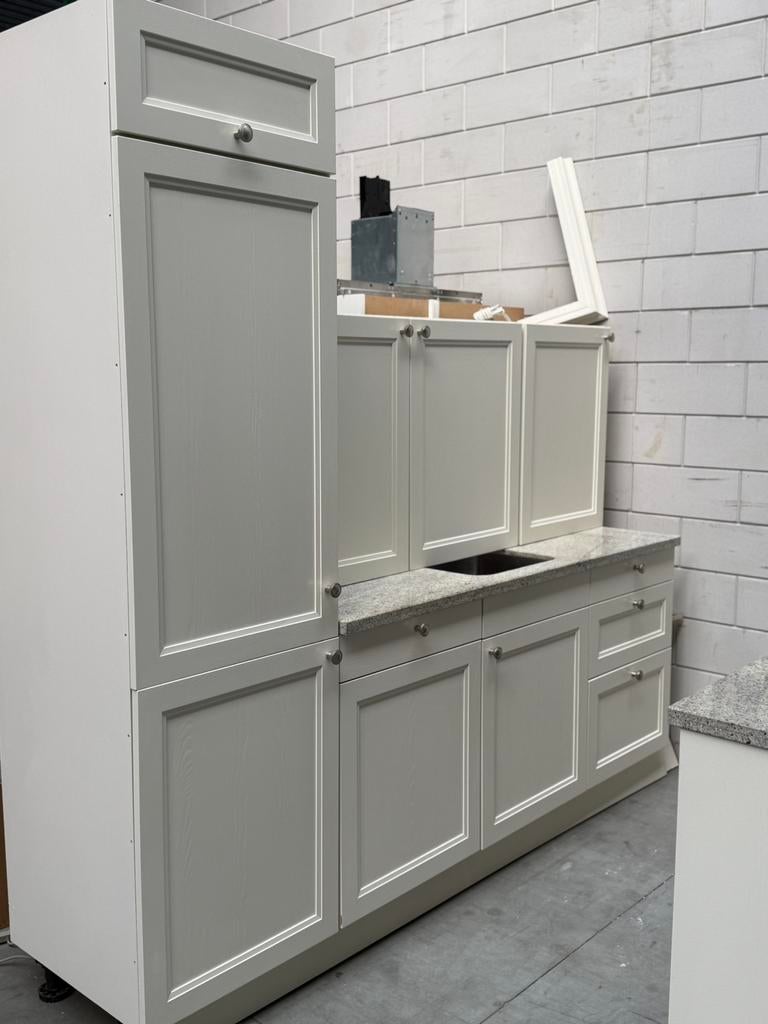 Prachtig Landelijke Keuken + Apparatuur + GEDEMONTEERD, Ophalen of Verzenden, Graniet of Steen, Dubbelwandige keuken, Met kookeiland