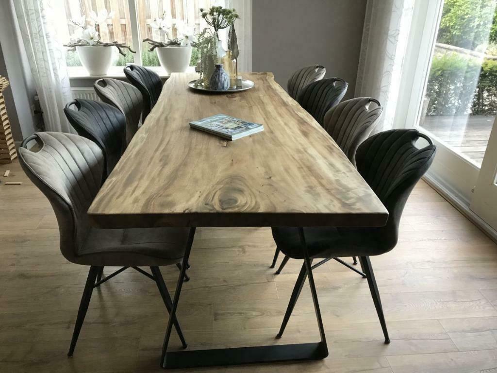 Ontdek Onze Prachtige Boomstamtafels - Teakhout, Suar, Eiken, Ophalen, 50 tot 100 cm, Vijf personen of meer, Teakhout