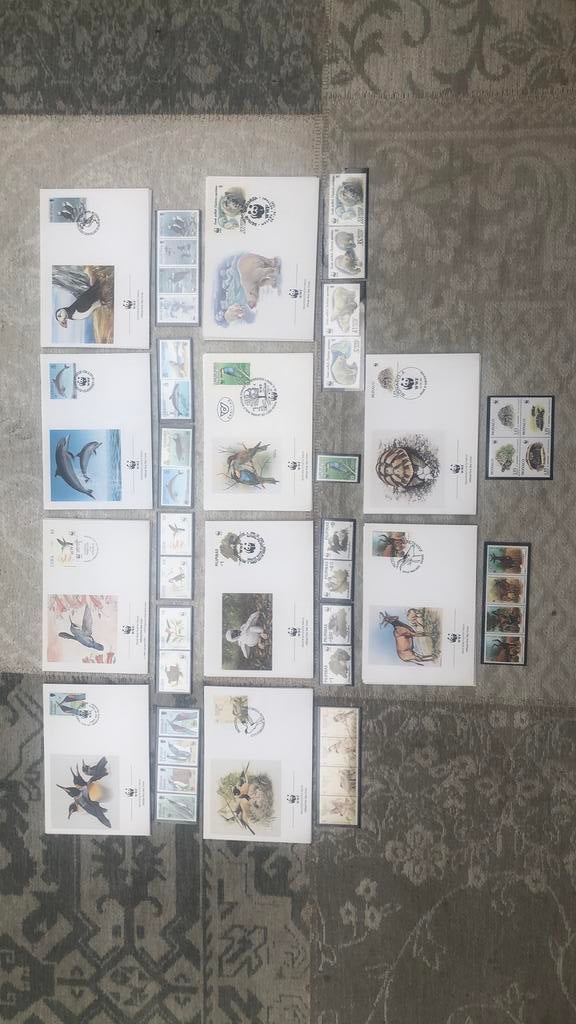Eerste dag van uitgifte met dieren - WWF internationaal, Postzegels en Munten, Postzegels | Eerstedagenveloppen, Ophalen of Verzenden