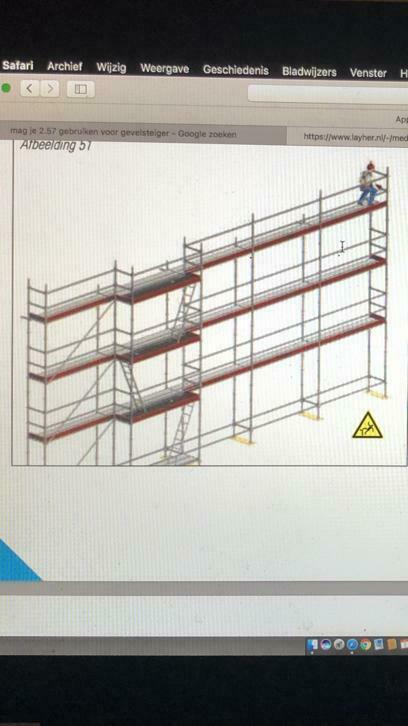 Complete Allround Layher steiger 6x10 m, Doe-het-zelf en Verbouw, Steigers, Ophalen, Zo goed als nieuw