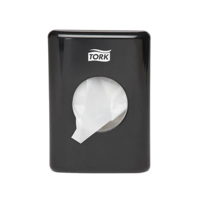 Tork Dispenser damesverbandzakjes zwart 36x140x100 mm, Tork, Toilet, Ophalen of Verzenden, Volgt