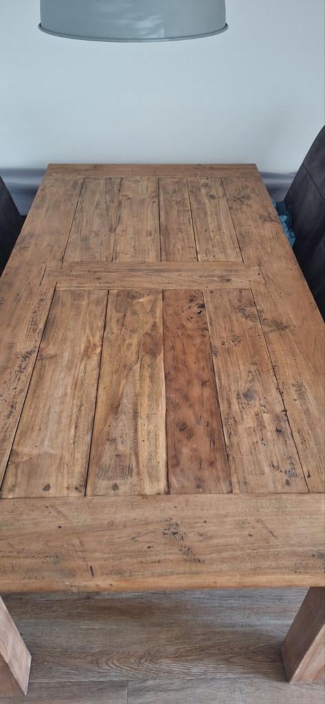 Teakhouten Eettafel 200x100 - Zeer Goede Staat, Huis en Inrichting, Tafels | Eettafels, Gebruikt, 50 tot 100 cm, 200 cm of meer