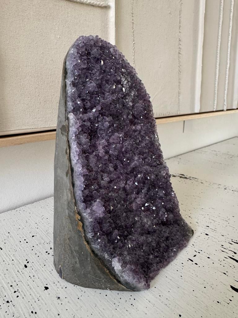 Prachtige Amethist Geode, Ophalen of Verzenden, Zo goed als nieuw