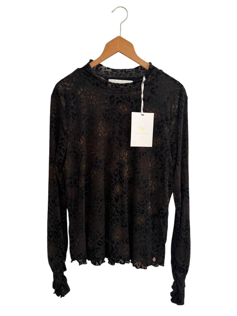 Nukus shirt lange mouw NIEUW M, Maat 38/40 (M), Zwart, Nieuw, Ophalen of Verzenden