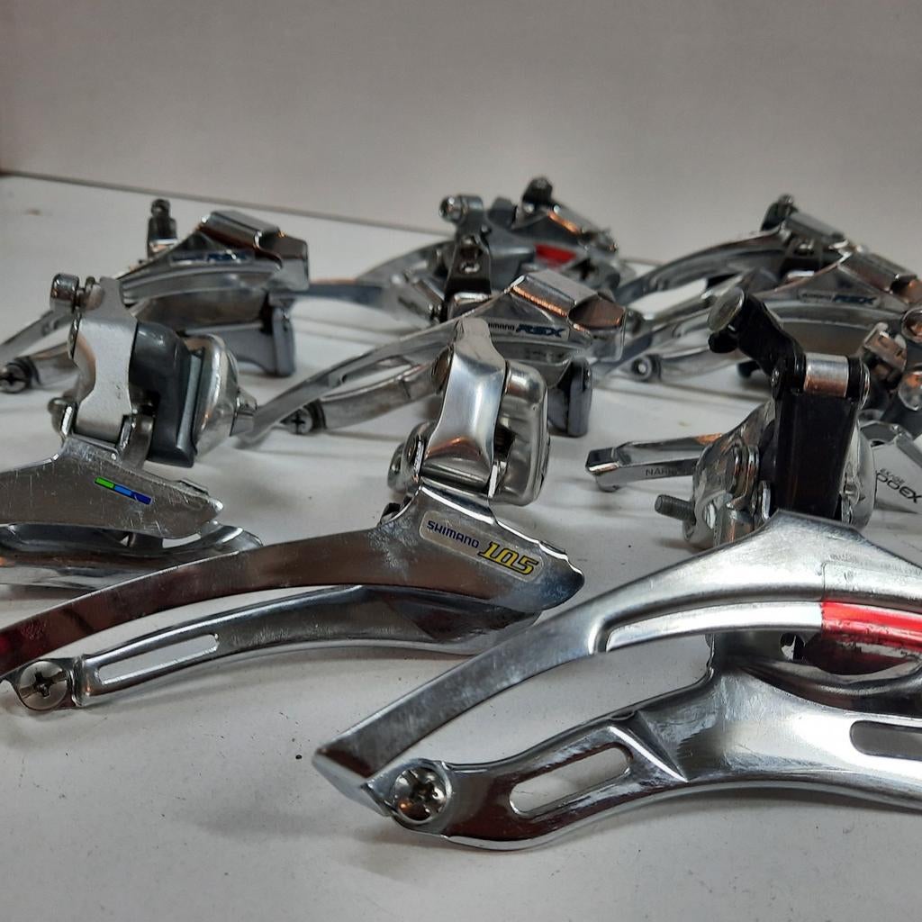 Partij NOS Retro Voor Derailleurs oa. Shimano 105 600 RSX, Verzenden, Zo goed als nieuw, Derailleur of Ketting, Shimano