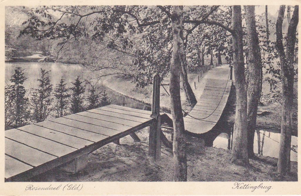 05828 Rosendael ( Gld. ) - Kettingbrug - gel. 1936, Verzenden, 1920 tot 1940, Gelopen, Gelderland
