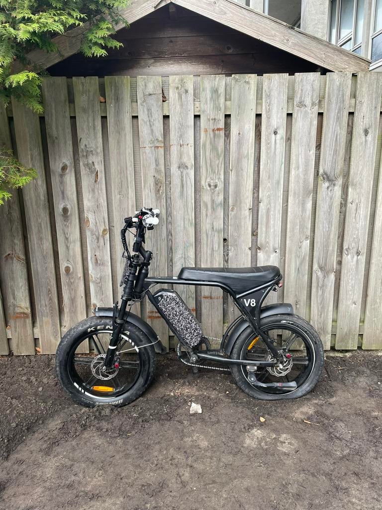 Custom ouxi v8, Fietsen en Brommers, Elektrische fietsen, Gebruikt, Overige merken, 59 cm of meer, 30 tot 50 km per accu, Ophalen of Verzenden