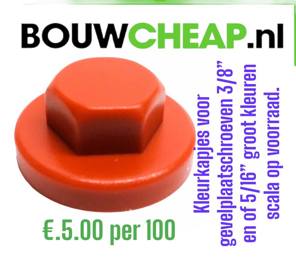 Kleurkapjes voor gevelplaatschroeven alle kleuren., Ophalen of Verzenden, Nieuw, Overige typen