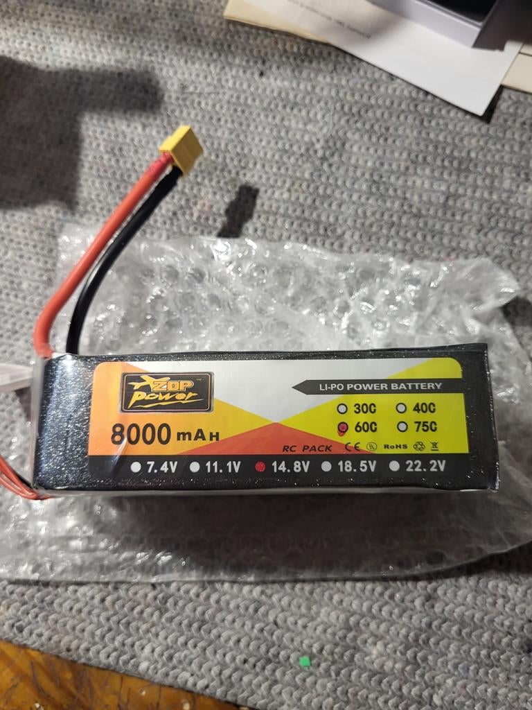 Lipo 8000mah, Ophalen of Verzenden, Nieuw, Overige schalen, Onderdeel