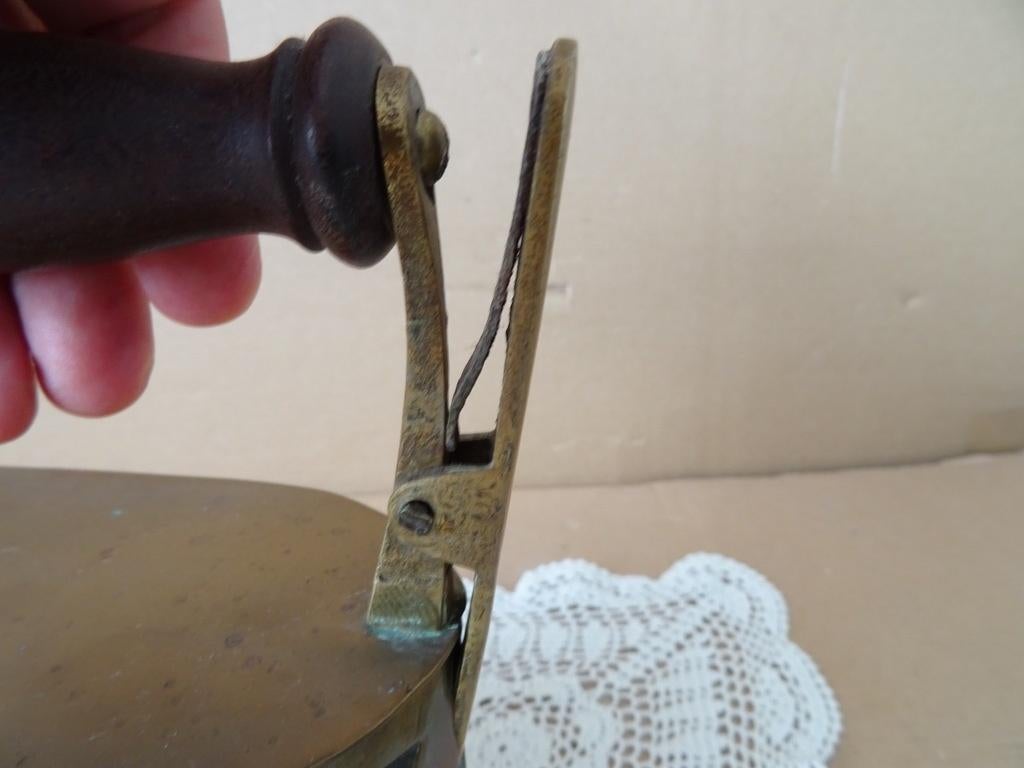 Antiek strijkijzer antiek koperen strijkijzer kolen 1860, Antiek en Kunst, Antiek | Koper en Brons, Ophalen of Verzenden, Koper