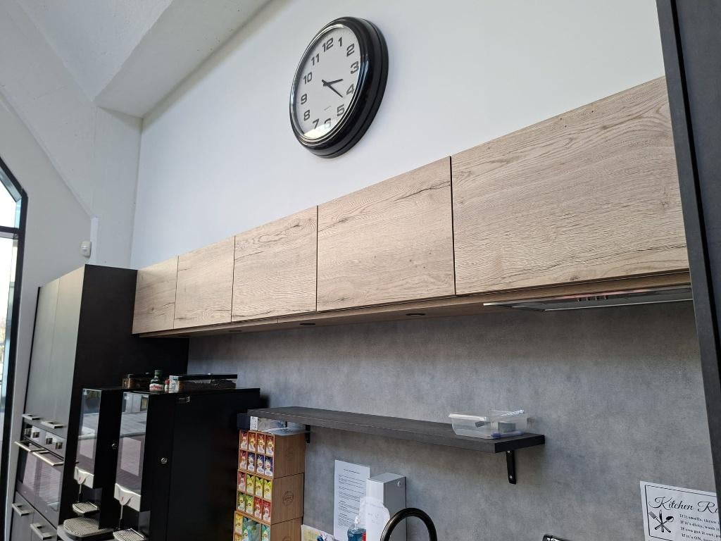 Bruynzeel Antraciet/Houtkleurige Eilandkeuken GEDEMONTEERD, Overige typen, Ophalen of Verzenden, Zo goed als nieuw, Kunststof