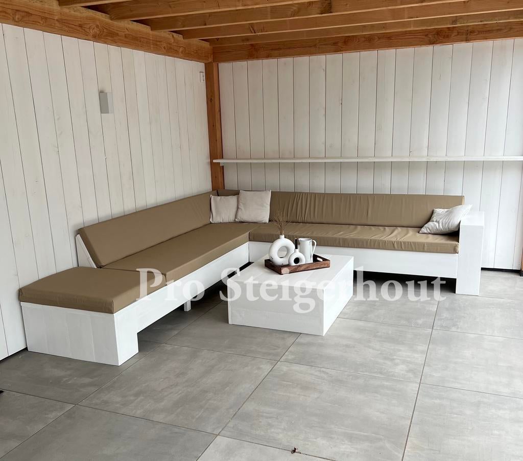 Steigerhout Loungeset Loungebank Hoekbank Tuinbank Tuinset