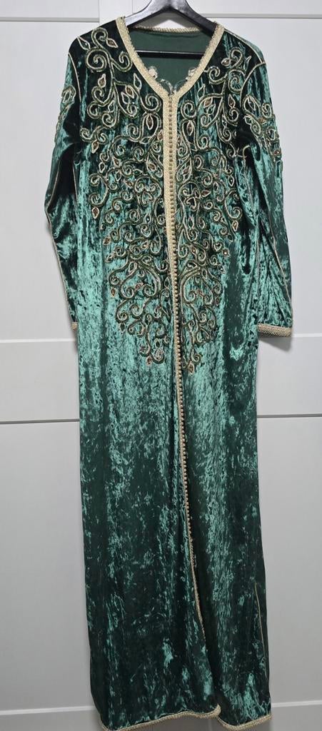 Mooie Marokkaanse Feestjurk Maat L/XL, Ophalen, Maat 42/44 (L), Gedragen, Onder de knie