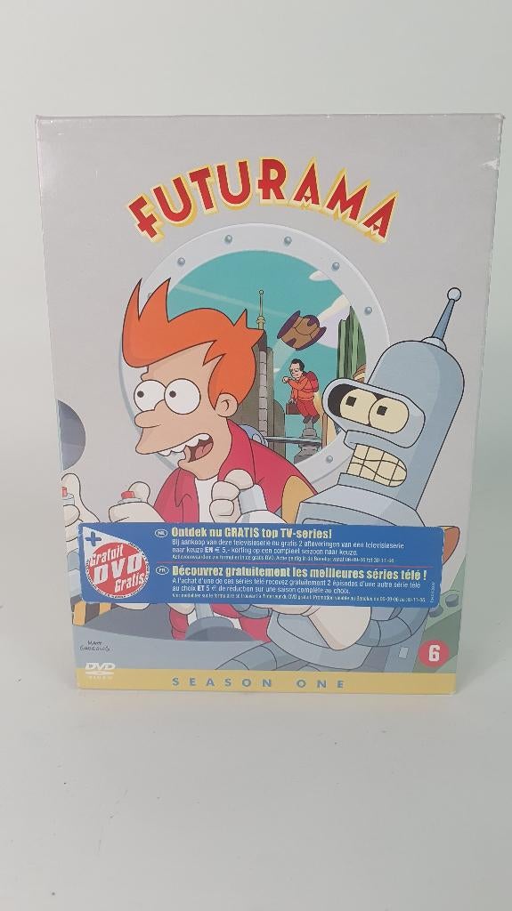Futurama DVD box Seizoen 1, 3 DVD in doos. 8B11, Alle leeftijden, Ophalen of Verzenden, Gebruikt