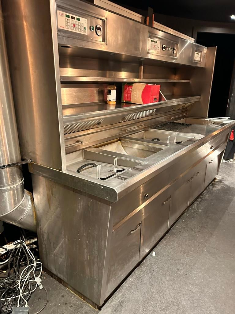 Professionele bakwand, Ophalen, Gebruikt, Fornuis, Frituur en Grillen