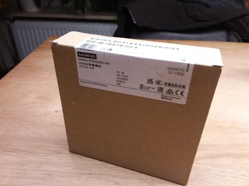 SIEMENS S7 1500 CPU 1511, Ophalen of Verzenden, Nieuw