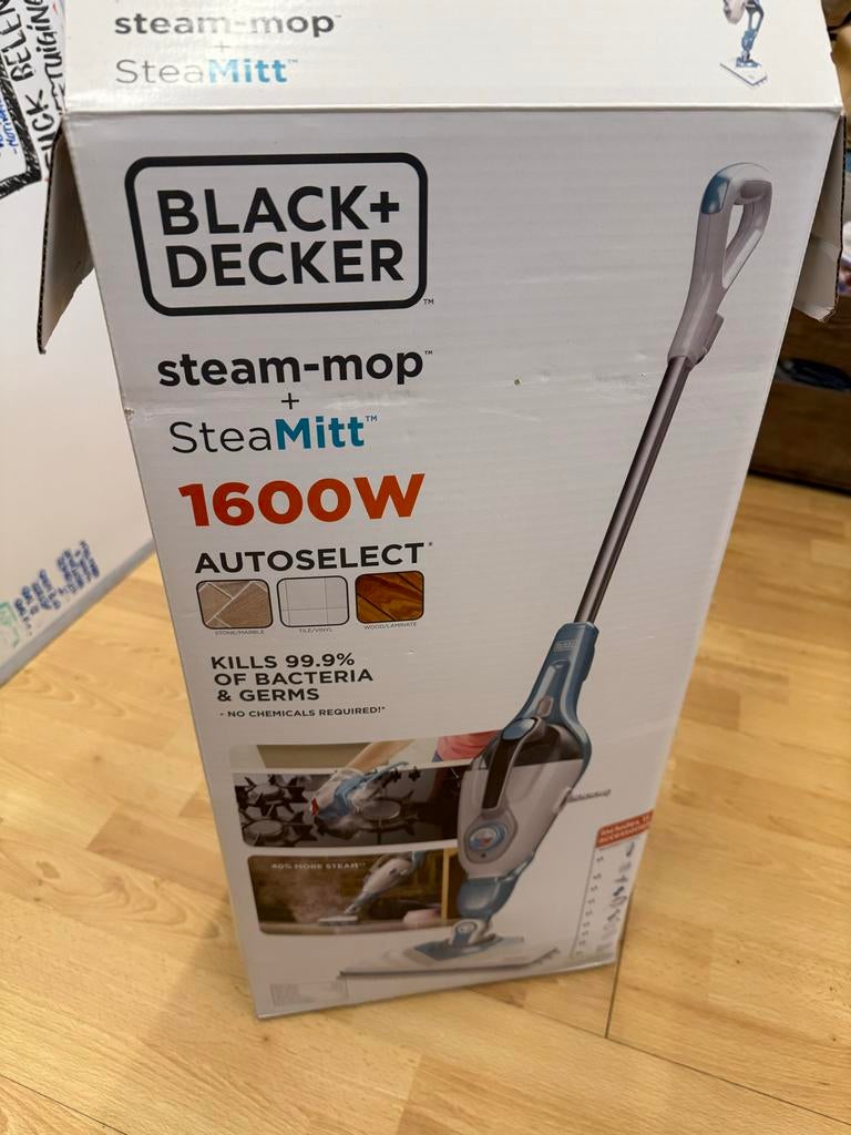 ZGAN Black & Decker Steam Mop, Ophalen, Zo goed als nieuw, Overige typen