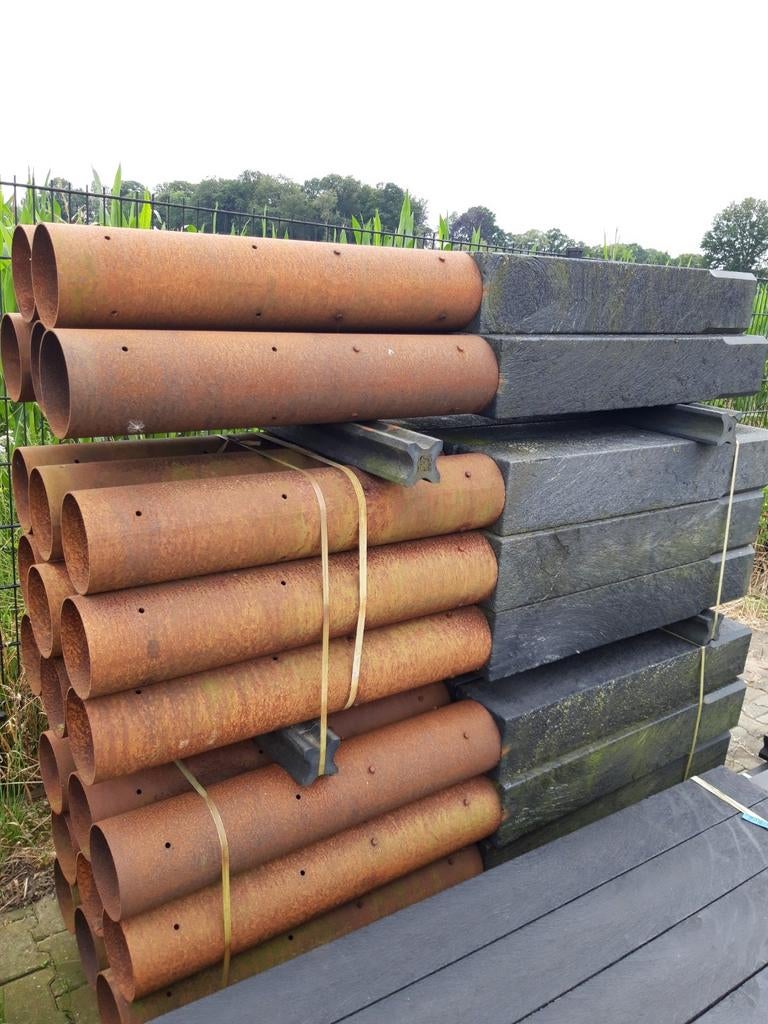 Klp Paalkop met bus 19.5x19.5x220cm, Ophalen of Verzenden, Nieuw, Minder dan 180 cm, Palen