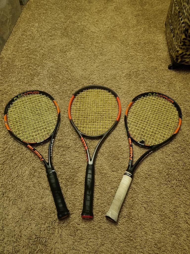 Tennis Rackets Wilson Burn 100 3x, Gebruikt, Racket, L3, Ophalen