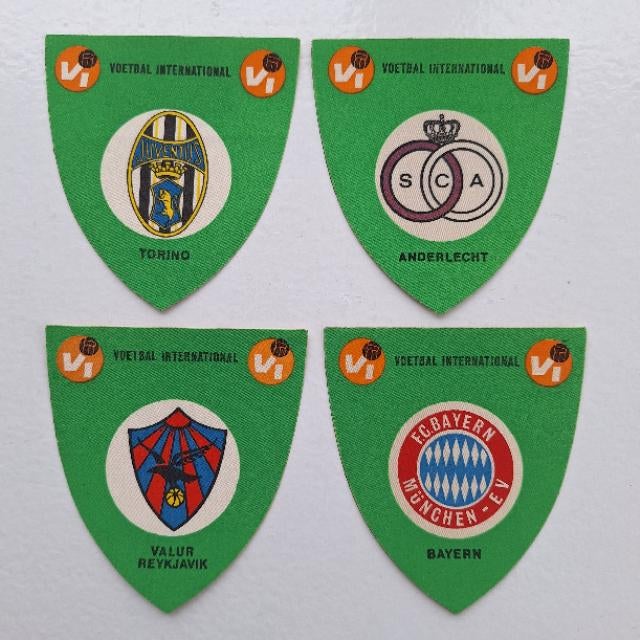 Gezocht: Voetbal International emblemen eind jaren '60, Ophalen, Zo goed als nieuw, Buitenlandse clubs, Poster, Plaatje of Sticker