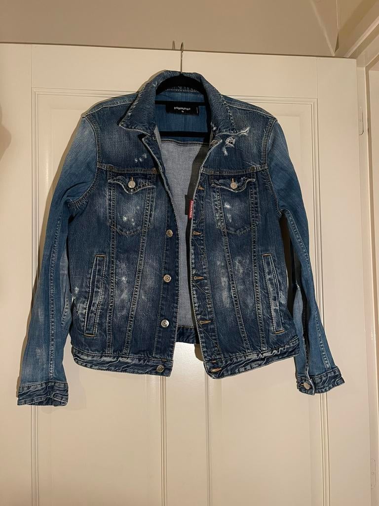 Dsquared2 spijkerjas, Ophalen of Verzenden, Zo goed als nieuw, Maat 48/50 (M), Blauw