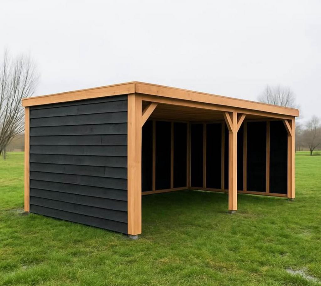 Luxe Douglas Overkapping – Compleet Bouwpakket op Maat!, Tuin en Terras, Bergingen en Tuinkasten, Nieuw, Overige typen, Hout, Ophalen of Verzenden