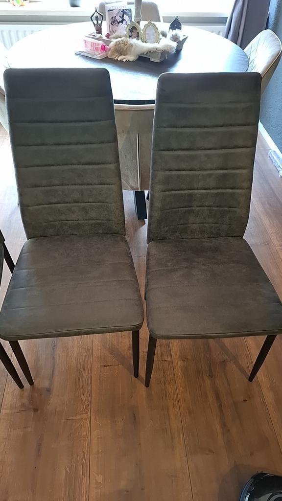 4 nog nieuwe stoelen van Leen Bakker, Ophalen, Zo goed als nieuw, Stof, Vier