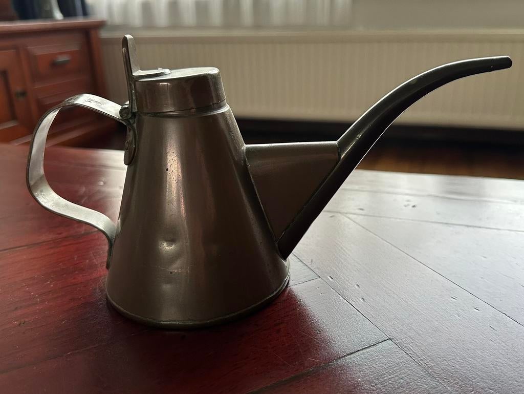 Vintage koperen oliekan, Antiek en Kunst, Antiek | Koper en Brons, Ophalen of Verzenden, Koper