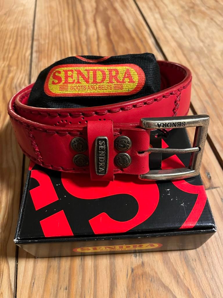 Sendra riem rood 90. Cm, 80 tot 90 cm, 5 cm of meer, Ophalen of Verzenden, Zo goed als nieuw