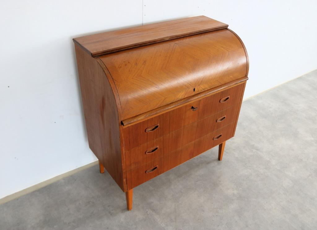 vintage secretaire | kast | jaren 60 | Zweden, Gebruikt, ., Ophalen of Verzenden, .
