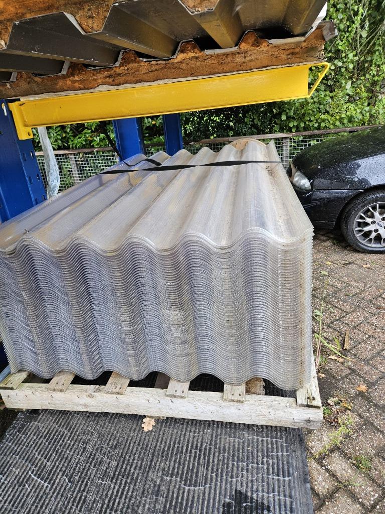 Restpartij lichtplaten 183cm, 213cm, 275cm, Ophalen of Verzenden, Zo goed als nieuw, Overige materialen, Minder dan 20 mm