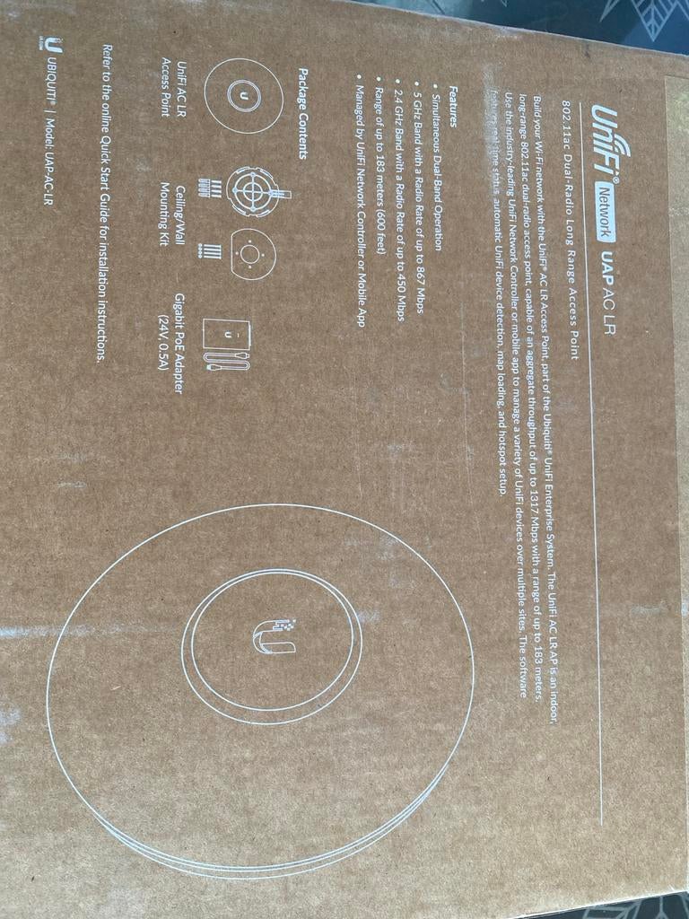Ubiquiti UAP-AC-LR, Computers en Software, Accesspoints, Ophalen of Verzenden, Nieuw, Ubiquiti