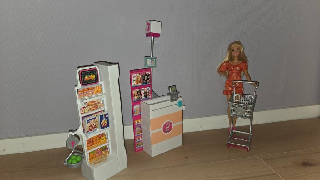 Barbie Supermarkt Speelset, Ophalen of Verzenden, Gebruikt, Meisje
