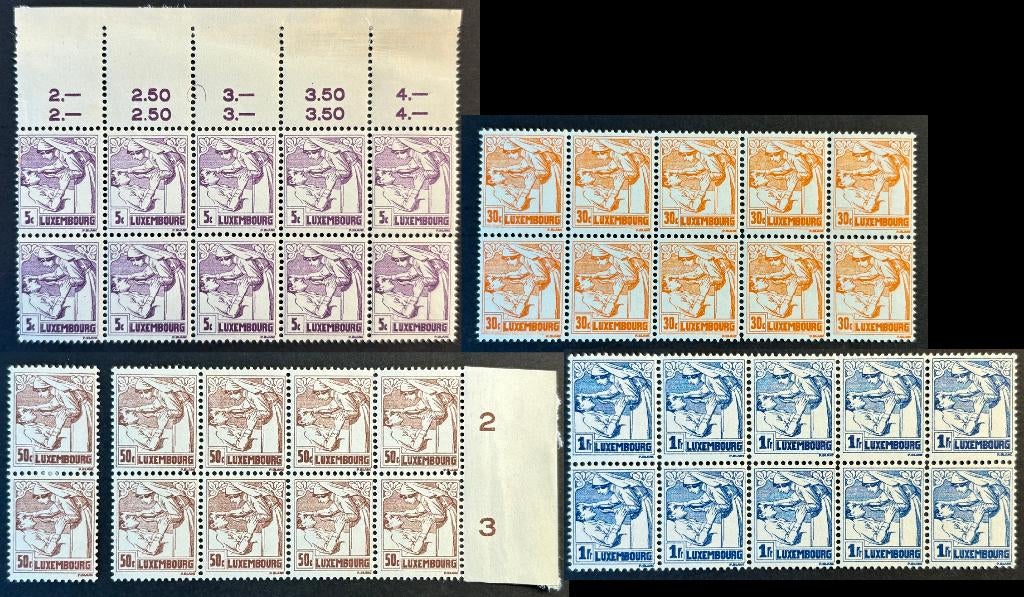 LUXEMBURG  Tuberculose- en kankerbestrijding 1925 postfris, Postzegels en Munten, Verzenden, Luxemburg, Postfris