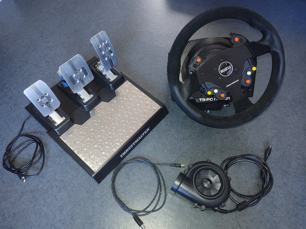 Thrustmaster TS-PC Racer, TLCM Pedals, Sparco 320mm GT Stuur, Ophalen of Verzenden, Zo goed als nieuw, Thrustmaster TCA