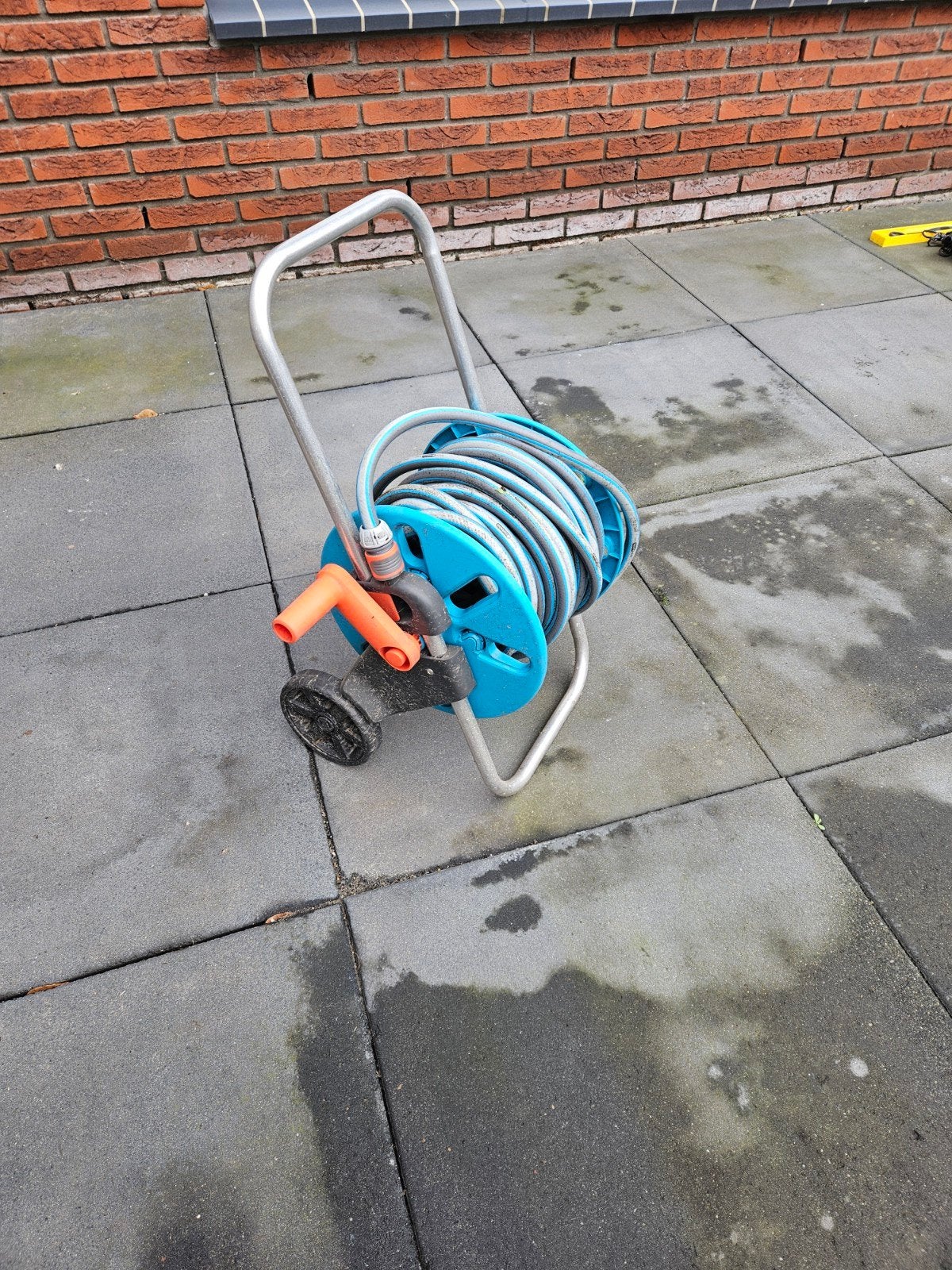 PVC tuinslang op haspel, Tuin en Terras, Ophalen, Gebruikt, Tuinslanghaspel