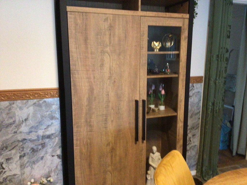 Mango houten kast, Ophalen, Met deur(en), 200 cm of meer, Zo goed als nieuw