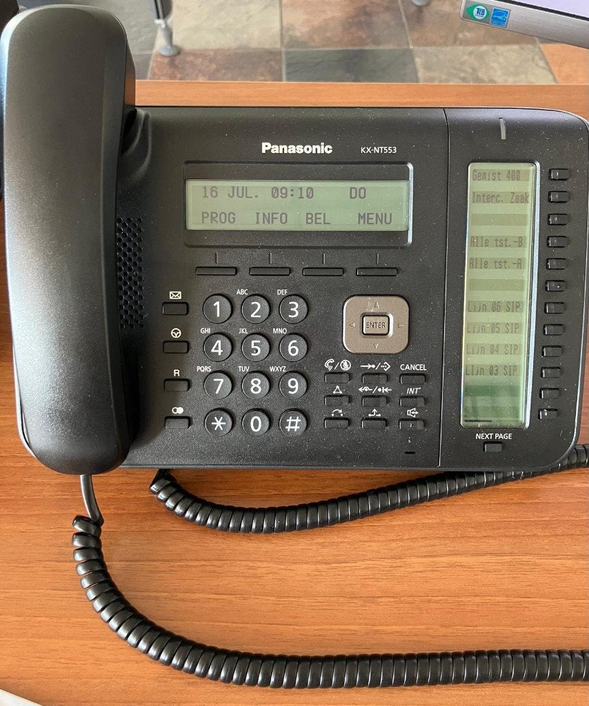 telefoons Panasonic KX-NT553, Telecommunicatie, Vaste telefoons | Niet Draadloos, Ophalen, Gebruikt
